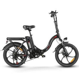 Folding Electric Bike SAMEBIKE CY20, 250W motor with removable 36V 13AH Battery