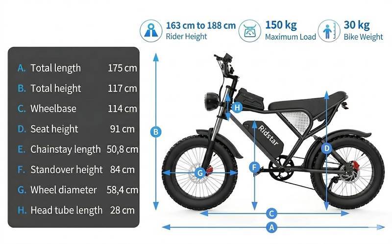 Bicicleta eléctrica Ridstar Q20