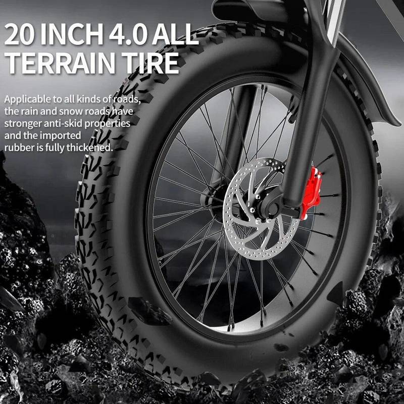 Electric bike RIDSTAR Q20PRO, 52V (2000W Dual Motor), 40AH Battery - Image 6