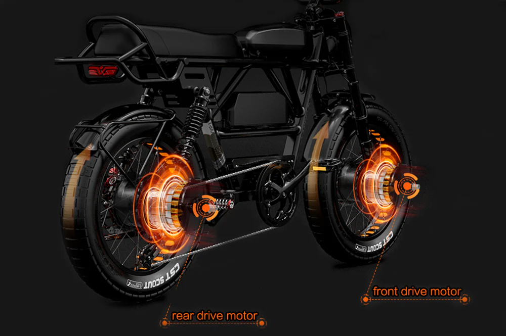 Elektrofahrrad LANKELEISI X-Black Knight
