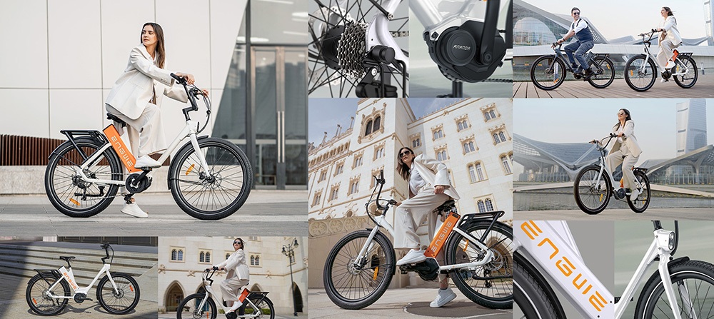 ENGWE P275 ST 250W Mid-Motor Commuter Electric Bike, 260km Max Range, 19.2Ah Samsung cell - Dark